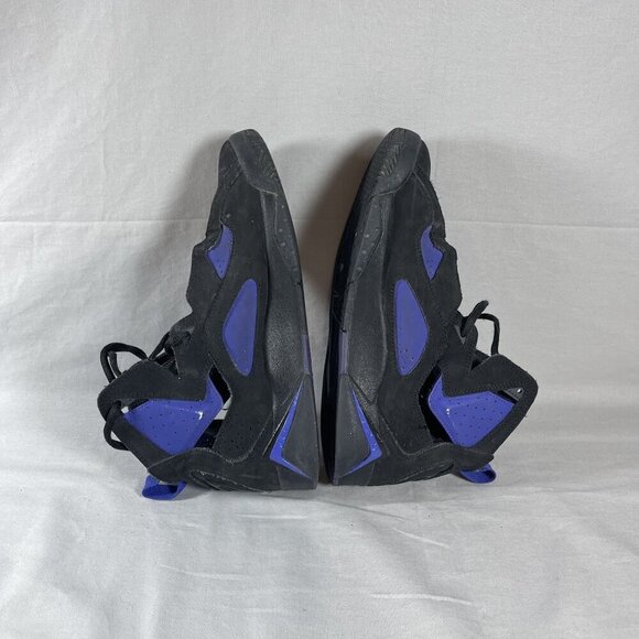 Nike Air Jordan True Flight Black Purple Mid-Top Basketball Sneakers Shoe Size 6 - Picture 7 of 9